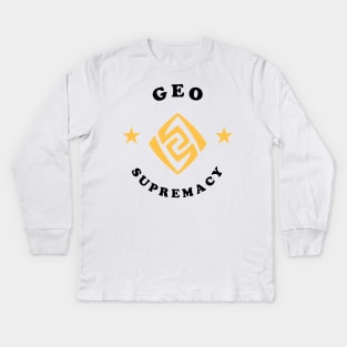 Geo supremacy - Genshin Impact Kids Long Sleeve T-Shirt